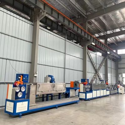 Καλή τιμή Μηχανή κατασκευής ταινιών διπλής βίδες PP 38CrMoAlA βίδα 100-150 kg/h παραγωγικότητα σε απευθείας σύνδεση