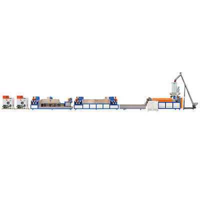 Καλή τιμή 120-150 KG/H Μηχανή κατασκευής ταινιών συσκευασίας PP με δίδυμη βίδα σε απευθείας σύνδεση