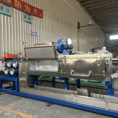 Καλή τιμή 4 λωρίδες PP γραμμή παραγωγής λωρίδας διπλή βίδα 9mm σε απευθείας σύνδεση