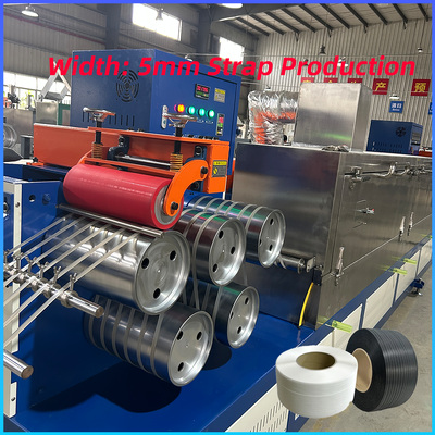 Μία βίδα 250-300kg/h Pp Αυτοκινητό Strapping πλαστική κατασκευή μηχανή Pet συσκευασία Strap Production Line