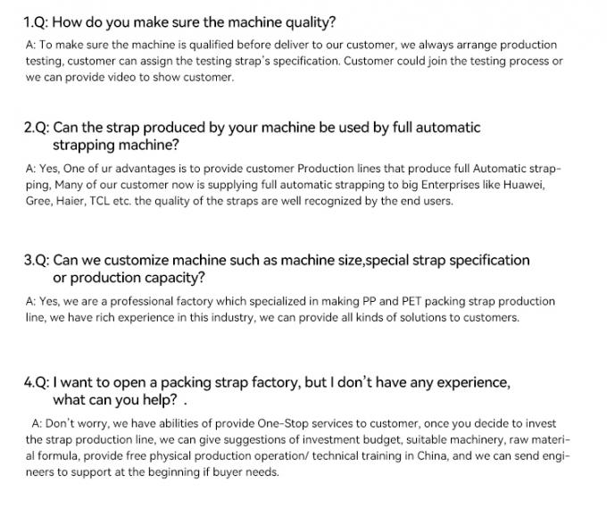 Γραμμή Παραγωγής από Ανοξείδωτο Χάλυβα 304 για Ιμάντες PP, Μηχανή Αποτύπωσης για Ιμάντες Συσκευασίας PP 20